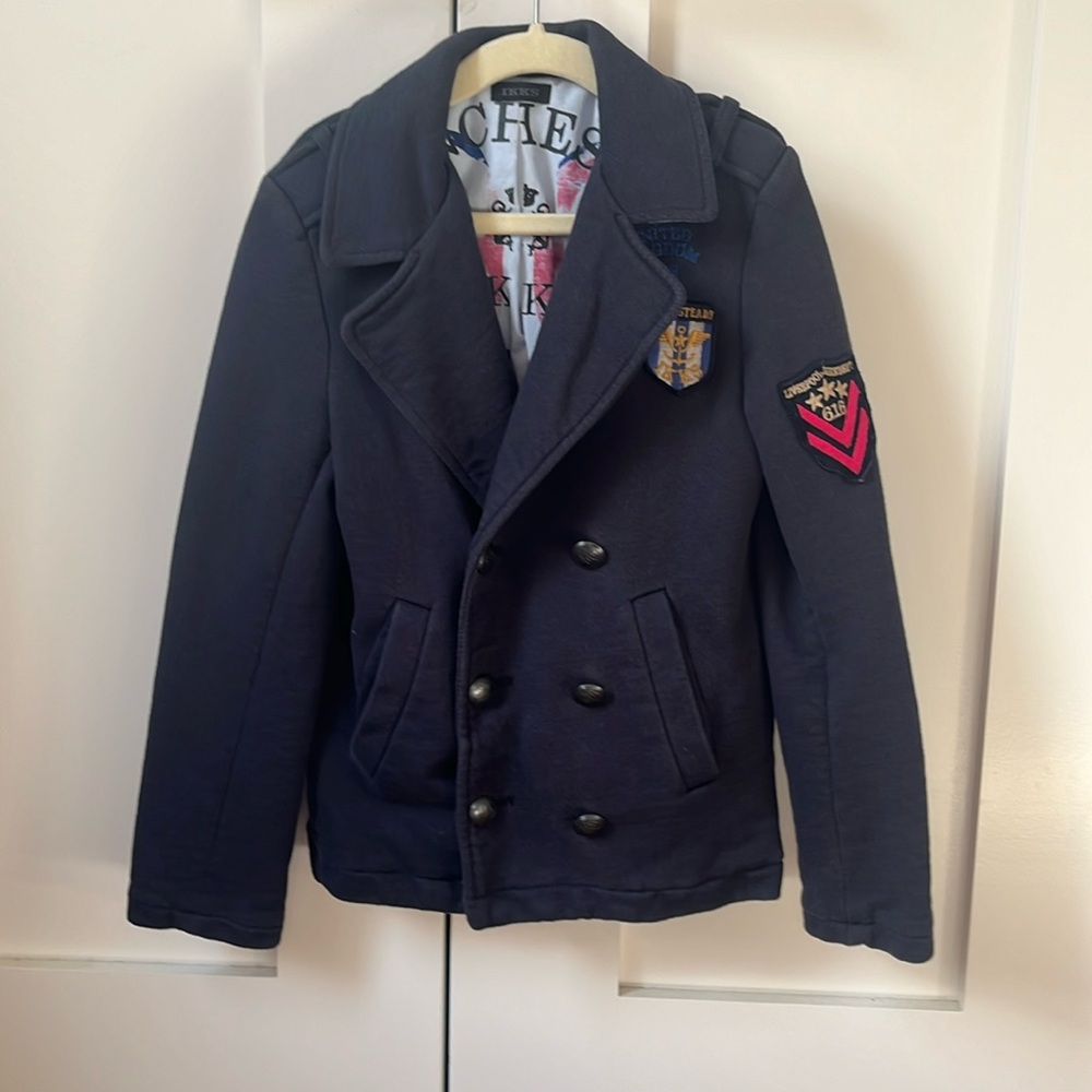 IKKS kidsware cool navy blazer with patches